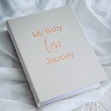 My Baby Loss Journey | Journal with Personalised Linen Slip Cover